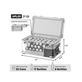 APL20 Light Duty Aluminum Silver Freezer Single Zone | ICECO | 20 LT - Xtrusion Overland