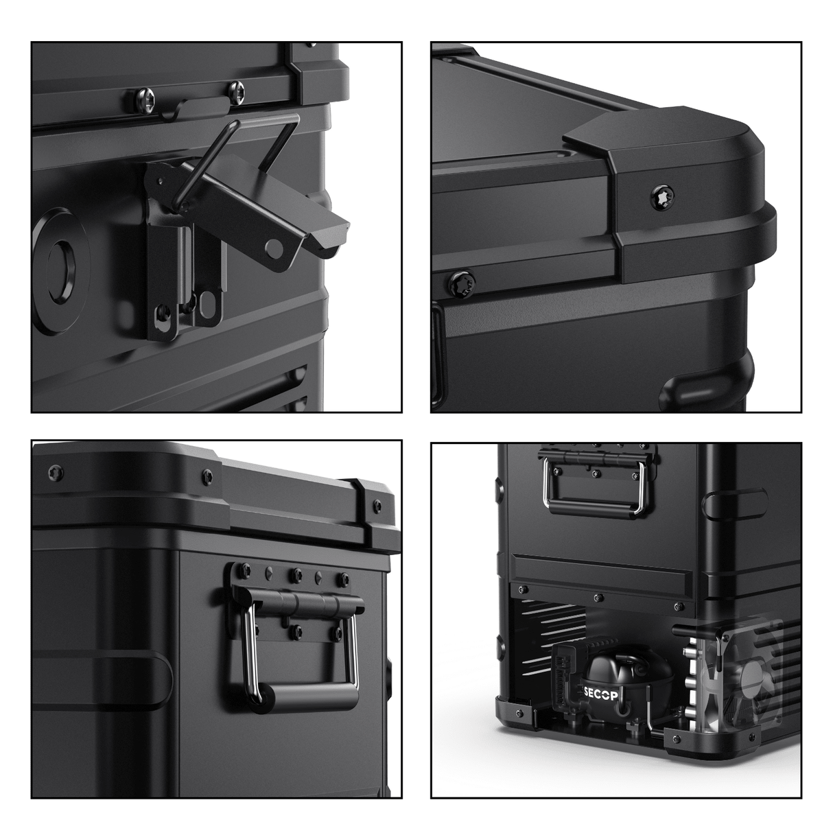 APL35 Dual Zone Aluminum Black Fridge | ICECO | 35 LT - Xtrusion Overland