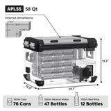 APL55 Dual Zone 12 Volt Freezer | ICECO | 55 LT - Xtrusion Overland
