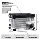 APL55 Dual Zone 12 Volt Freezer | ICECO | 55 LT - Xtrusion Overland