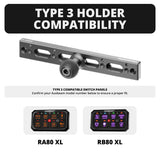 Auxbeam Holder | Slim Track Base | Choose Arm Length & Panel Type - Xtrusion Overland