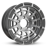 Overland Sector Badlander Forged 17x9 +0 5x139.7mm 108mm Gloss Gun Metal Machined Face