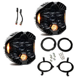 Baja Designs DOT LP6 LED Headlight Kit - Jeep 2018 - 2025 Wrangler JL; 2020 - 2025 Gladiator JT; NOTE w/LED Headlights - Xtrusion Overland