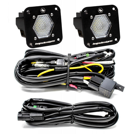 Baja Designs S1 Black Flush Mount LED Light Pod Reverse Kit - Universal - Xtrusion Overland
