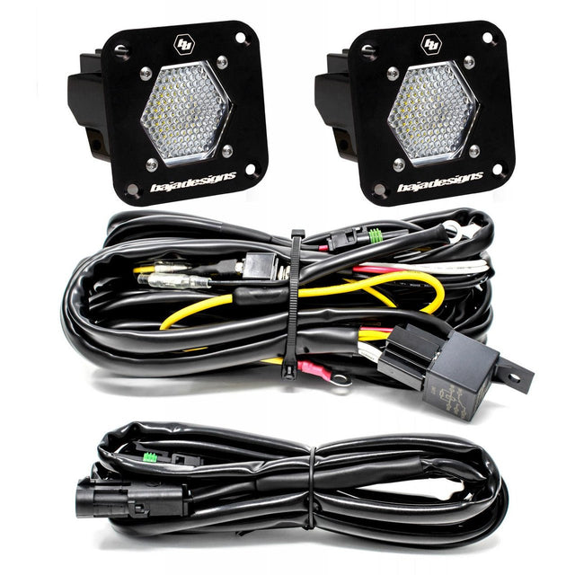 Baja Designs S1 Black Flush Mount LED Light Pod Reverse Kit - Universal - Xtrusion Overland