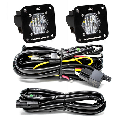 Baja Designs S1 Black Flush Mount LED Light Pod Reverse Kit - Universal - Xtrusion Overland