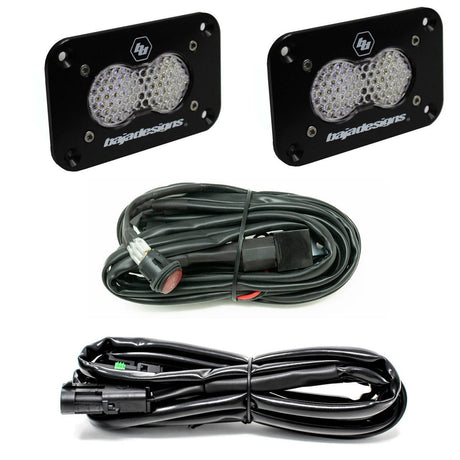 Baja Designs S2 Sport Black Flush Mount LED Light Pod Reverse Kit - Universal - Xtrusion Overland