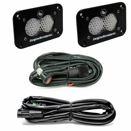 Baja Designs S2 Sport Black Flush Mount LED Light Pod Reverse Kit - Universal - Xtrusion Overland