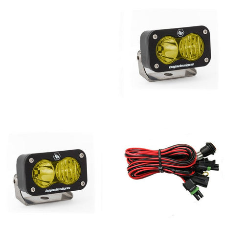 Baja Designs S2 Sport Black LED Auxiliary Light Pod Pair - Universal - Xtrusion Overland