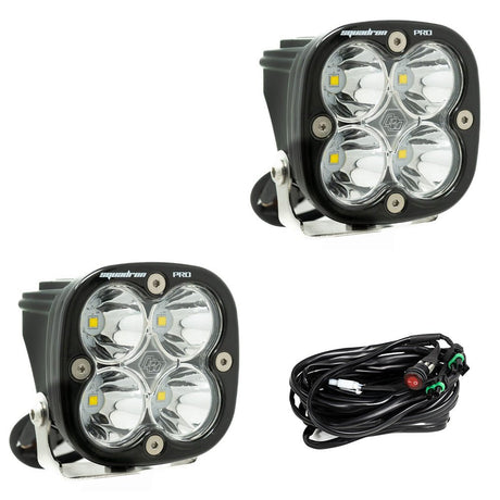 Baja Designs Squadron Pro Black LED Auxiliary Light Pod Pair - Universal - Xtrusion Overland