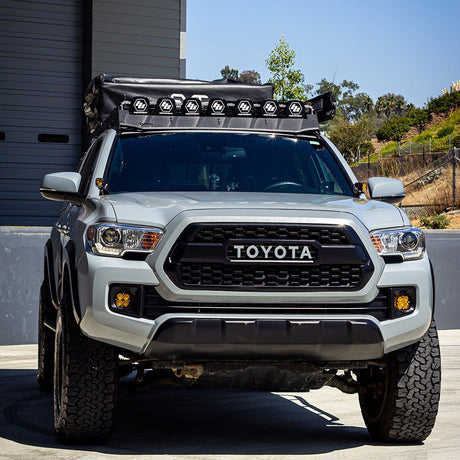 Baja Designs Toyota XL Linkable Roof Light Bar Kit For Prinsu/Sherpa Rack - Toyota 2010-23 4Runner; 2007-14 FJ Cruiser; 2005-23 Tacoma; 2007-21 Tundra - Xtrusion Overland