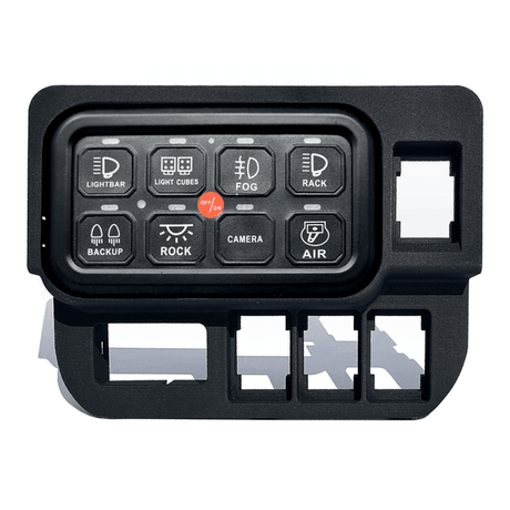 Base Switch Panel for 4 Short Switches (Tacoma Double Cab) - Xtrusion Overland