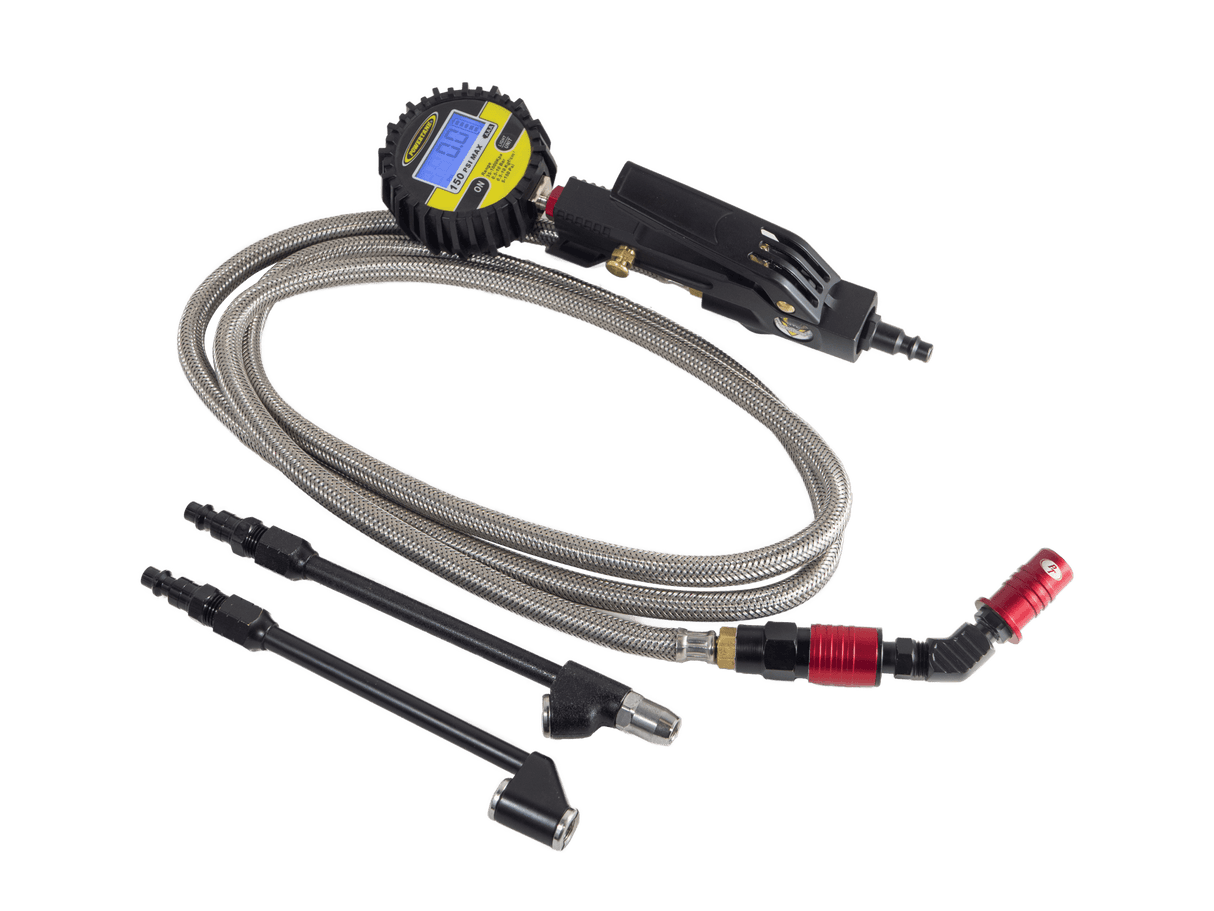 Big Kahuna Digital - Ventoso™ RED Tire Inflator with Gauge, 6 ft. Hose, and Quick-Switch Chucks - Xtrusion Overland