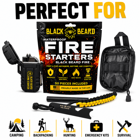 Black Beard Fire Plug Kit | Fire Starter Kit - Xtrusion Overland