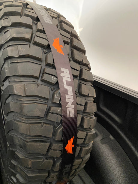 Black OG Tire Tie Down (Single Strap) - Xtrusion Overland