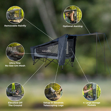 BlockOut® Cot Tent 1P - Xtrusion Overland