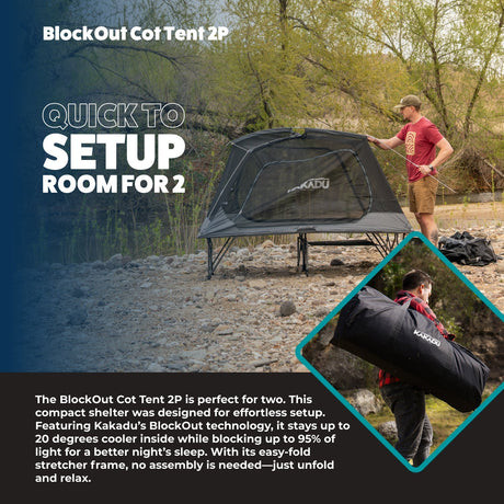BlockOut® Cot Tent 2P - Xtrusion Overland