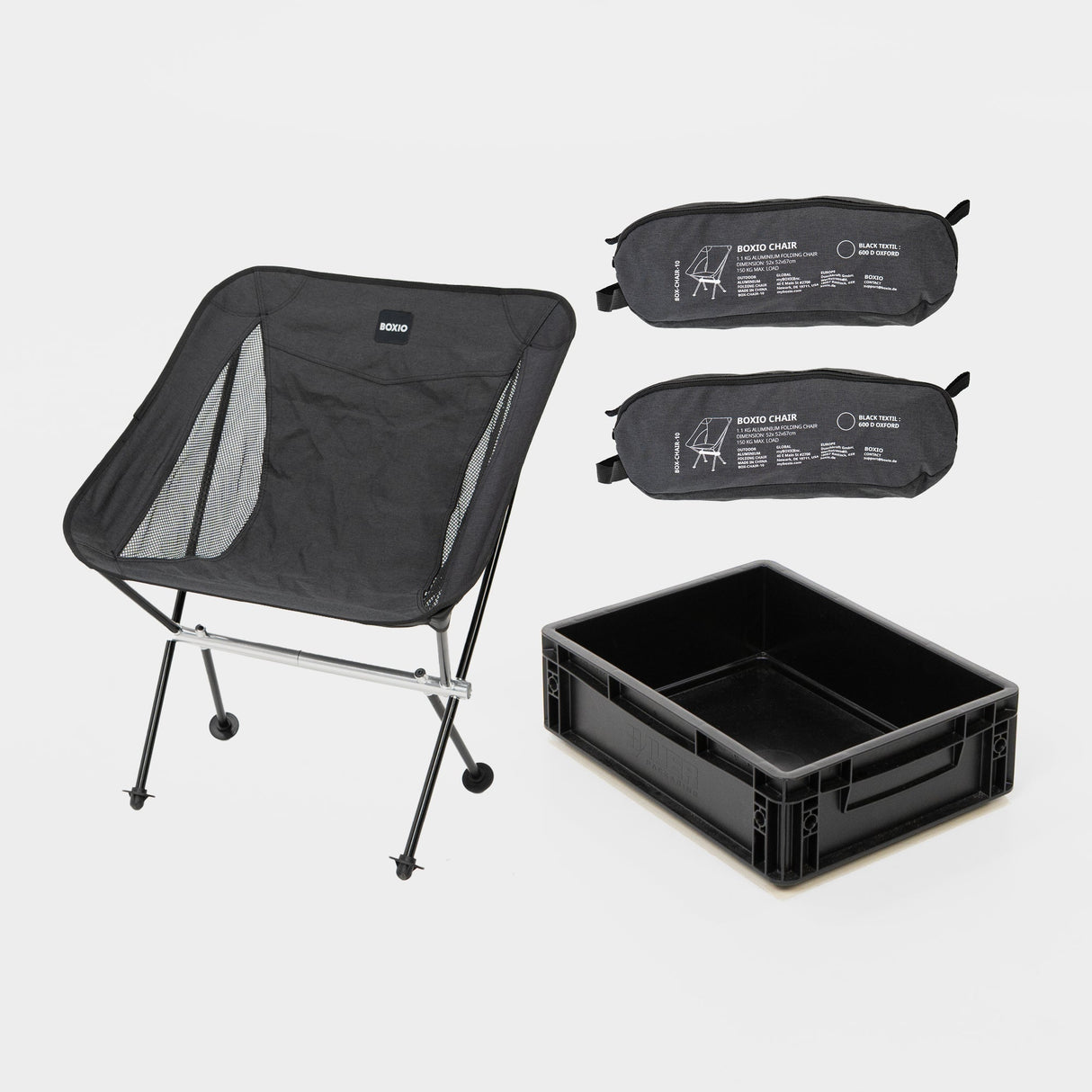 BOXIO CHAIR Set of 2 I ultralight camping chair with box - Xtrusion Overland