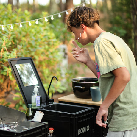 BOXIO WASH MAX + I Camping sink with water filter system - Xtrusion Overland