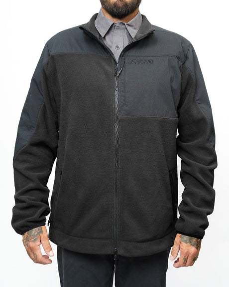 Bruin Fleece Zip Up - Black - Xtrusion Overland