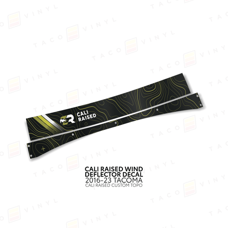Cali Raised Wind Deflector Decal - Xtrusion Overland