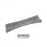 Cali Raised Wind Deflector Decal - Xtrusion Overland