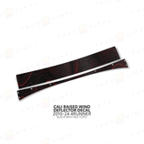 Cali Raised Wind Deflector Decal - Xtrusion Overland