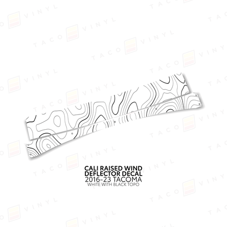 Cali Raised Wind Deflector Decal - Xtrusion Overland