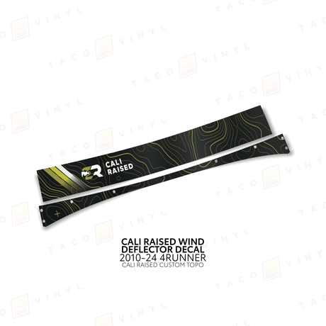 Cali Raised Wind Deflector Decal - Xtrusion Overland