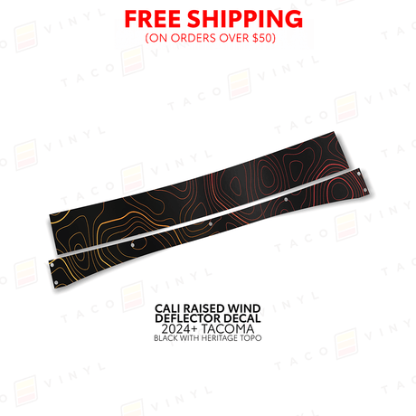 Cali Raised Wind Deflector Decal - Xtrusion Overland