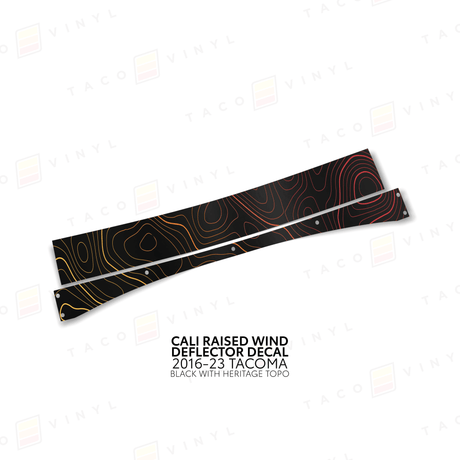 Cali Raised Wind Deflector Decal - Xtrusion Overland