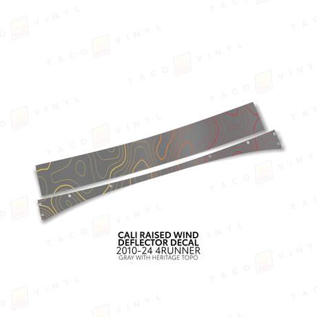 Cali Raised Wind Deflector Decal - Xtrusion Overland
