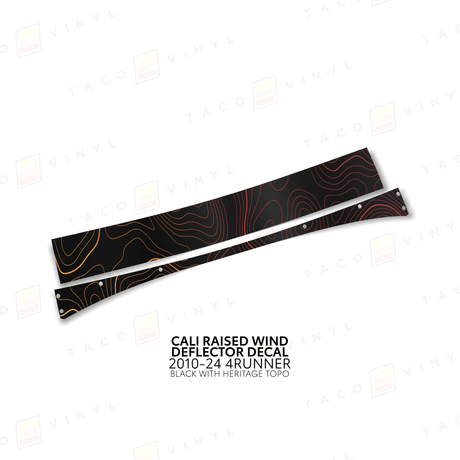 Cali Raised Wind Deflector Decal - Xtrusion Overland