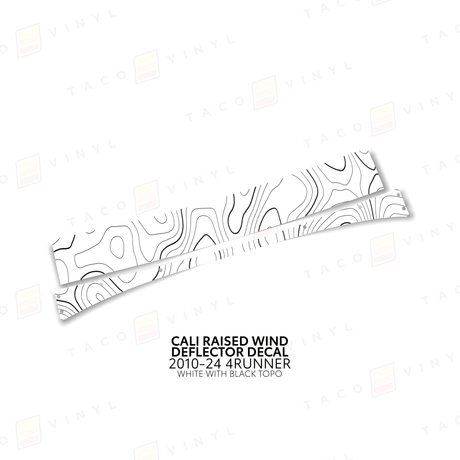 Cali Raised Wind Deflector Decal - Xtrusion Overland