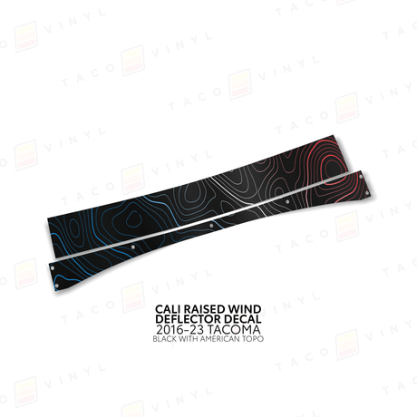 Cali Raised Wind Deflector Decal - Xtrusion Overland