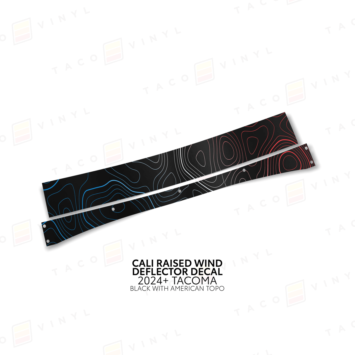 Cali Raised Wind Deflector Decal - Xtrusion Overland
