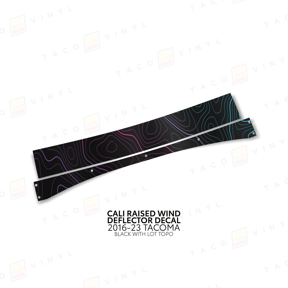 Cali Raised Wind Deflector Decal - Xtrusion Overland