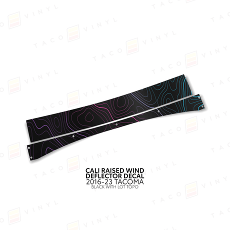 Cali Raised Wind Deflector Decal - Xtrusion Overland