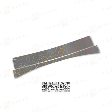 Cali Raised Wind Deflector Decal - Xtrusion Overland