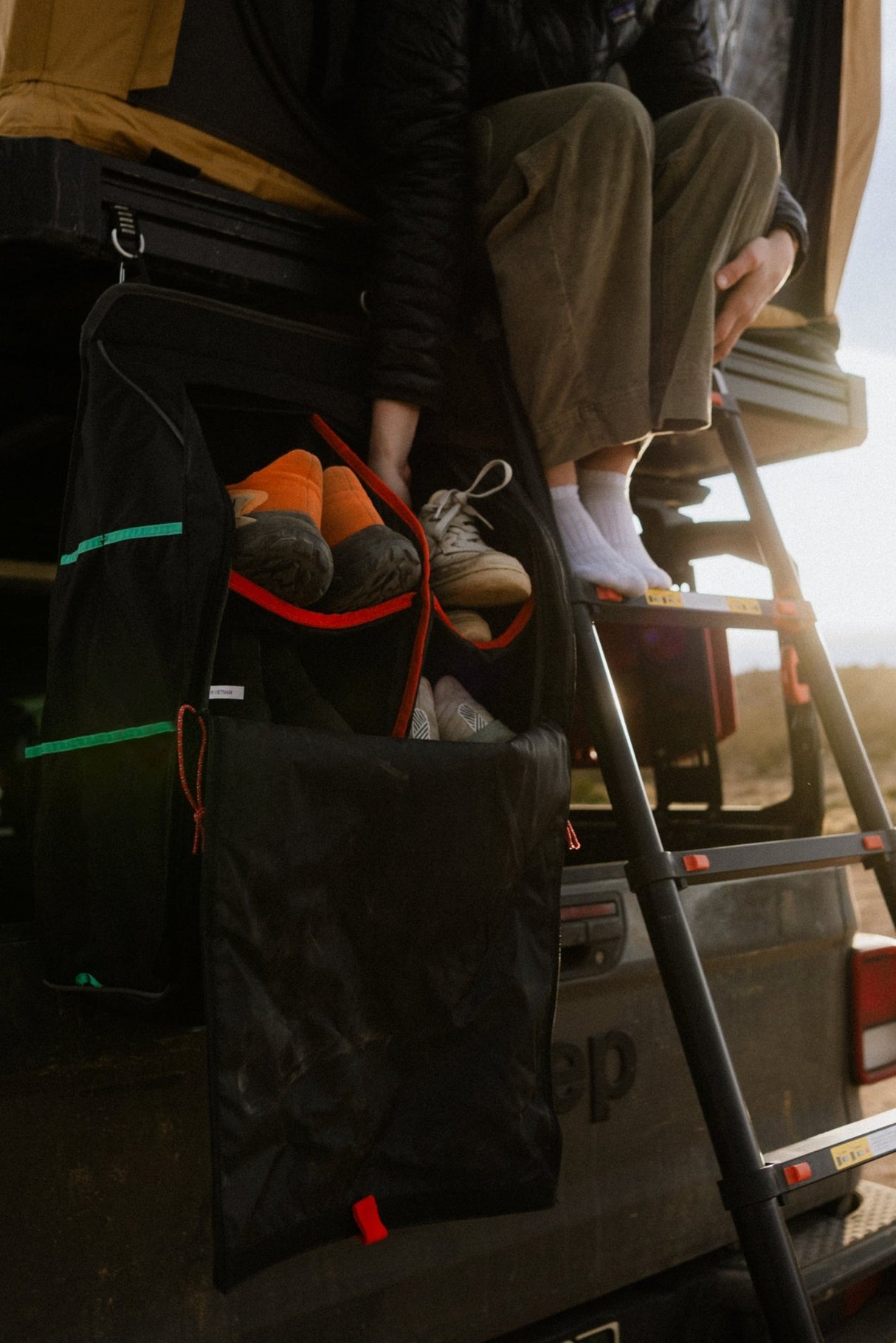 Camping Shoe Storage System - Xtrusion Overland