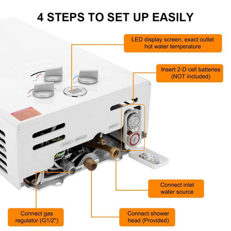 Camplux 16L Tankless Gas Water Heater [Energy Class A] - Xtrusion Overland
