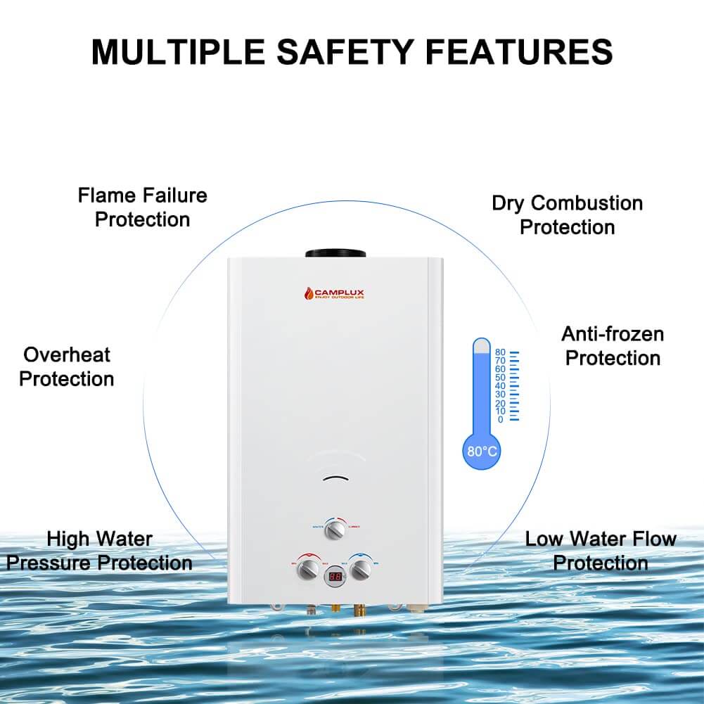Camplux 16L Tankless Gas Water Heater [Energy Class A] - Xtrusion Overland