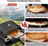 CAMPLUX 17 Inches Pizza Oven for Grill with Storage Bag and 14.8"×13" Cordierite Stone, Grill Top Pizza Oven Built-in Thermometer, Compatible with Propane & Charcoal Grill for Crispy Homemade Pizza - Xtrusion Overland