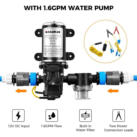 Camplux BW158GP60 Camping Water Heater With Pump Kit - Xtrusion Overland