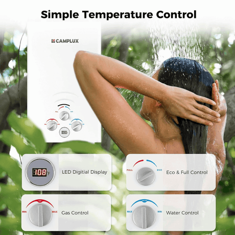 Camplux BW211 Camping Water Heater Propane - Xtrusion Overland