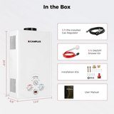 Camplux BW211 Camping Water Heater Propane - Xtrusion Overland