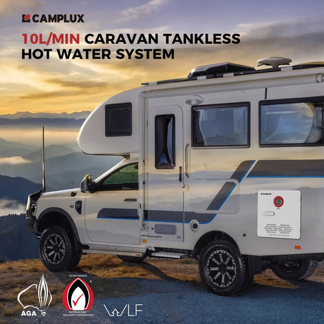 Camplux Classic 65,000 BTU RV Tankless Water Heater 2.64 GPM-White - Xtrusion Overland