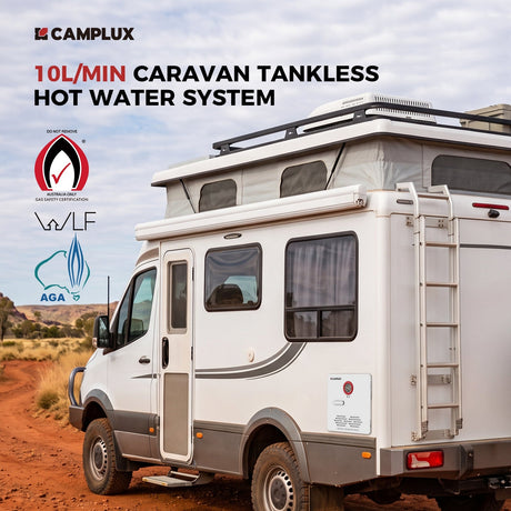 Camplux Classic 65,000 BTU RV Tankless Water Heater 2.64 GPM-White - Xtrusion Overland