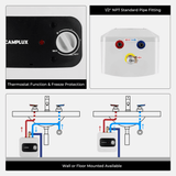 Camplux Electric Mini Tank Water Heater 120V - 1.3 Gallon - Xtrusion Overland