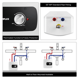 Camplux Electric Mini Tank Water Heater 120V - 4.0 Gallon - Xtrusion Overland
